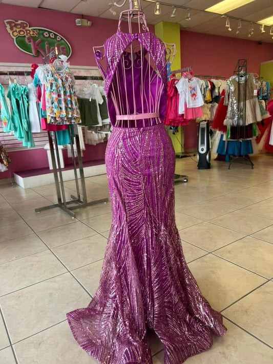 Mermaid purple Dress
